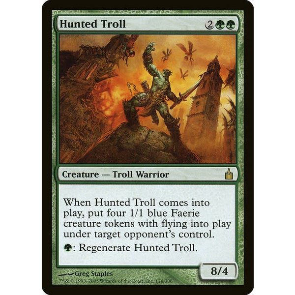 Magic: The Gathering Hunted Troll (170) Lightly Played