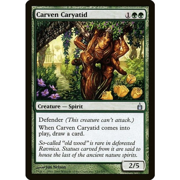 Magic: The Gathering Carven Caryatid (155) Moderately Played