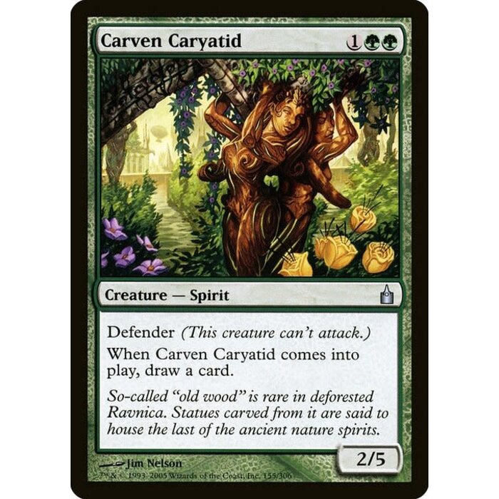 Magic: The Gathering Carven Caryatid (155) Moderately Played