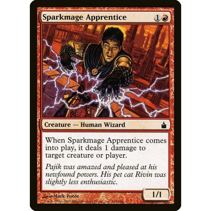 Magic: The Gathering Sparkmage Apprentice (144) Lightly Played