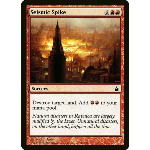 Magic: The Gathering Seismic Spike (141) Lightly Played