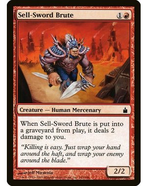 Magic: The Gathering Sell-Sword Brute (142) Lightly Played