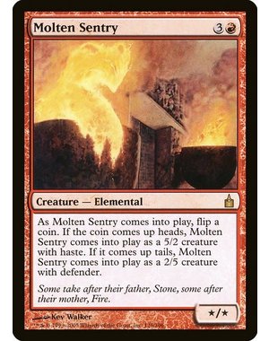 Magic: The Gathering Molten Sentry (136) Heavily Played