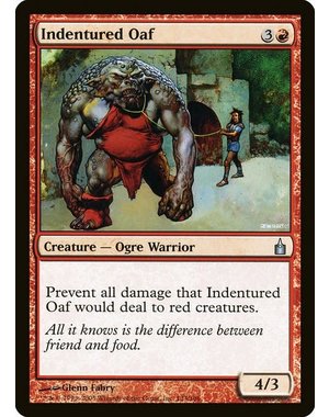 Magic: The Gathering Indentured Oaf (133) Moderately Played