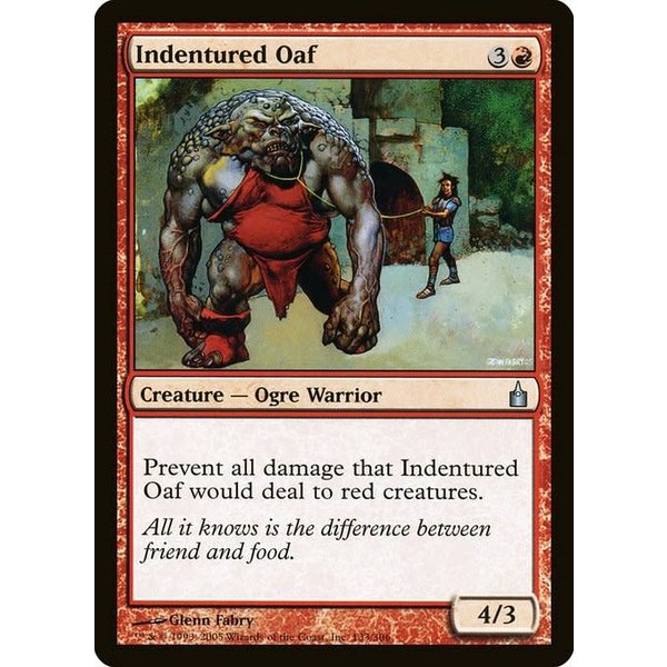 Magic: The Gathering Indentured Oaf (133) Moderately Played