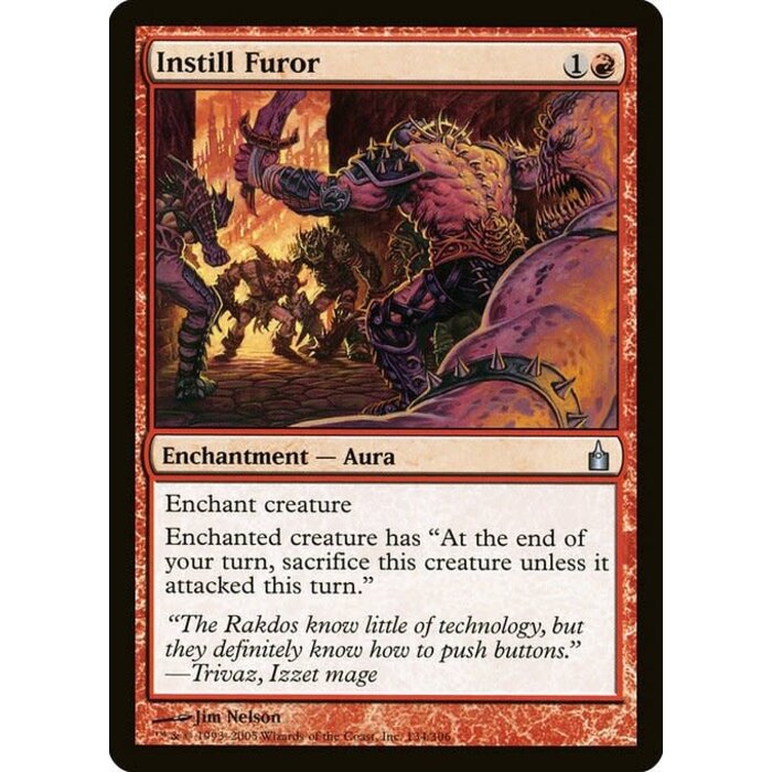 Magic: The Gathering Instill Furor (134) Lightly Played