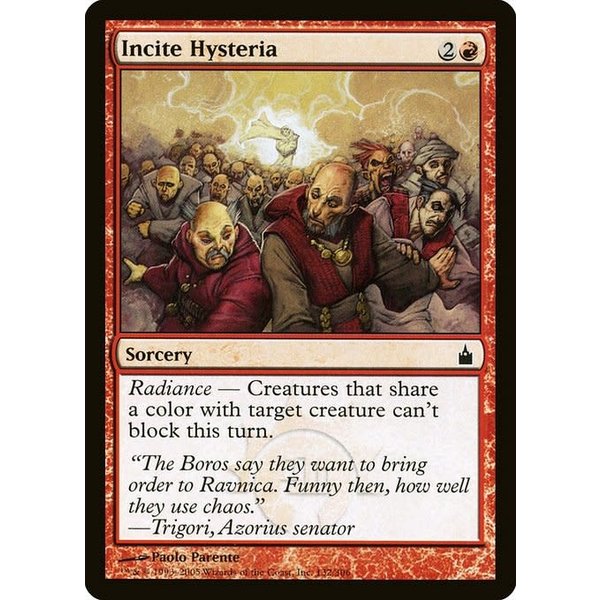 Magic: The Gathering Incite Hysteria (132) Lightly Played