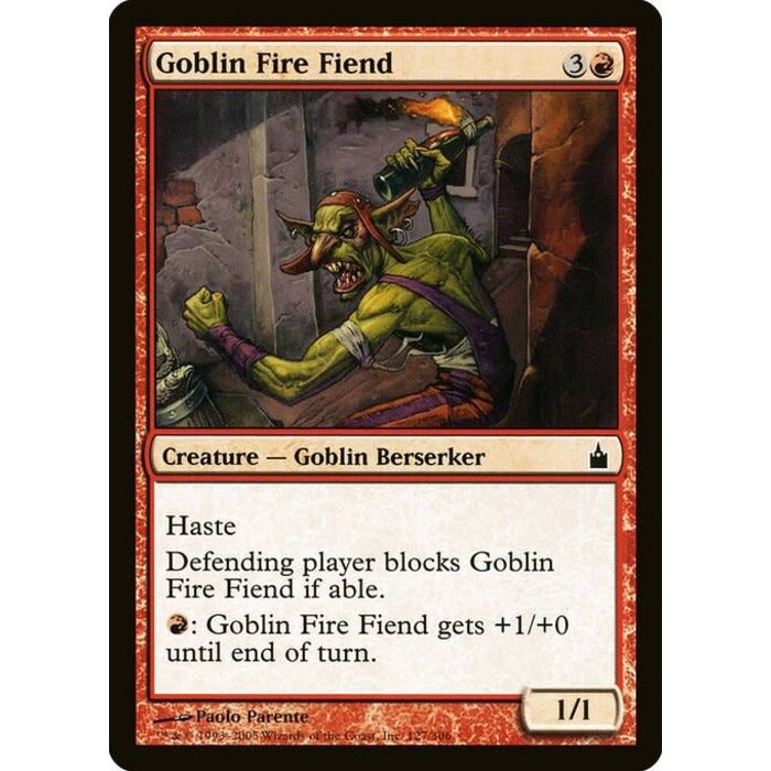 Magic: The Gathering Goblin Fire Fiend (127) Lightly Played