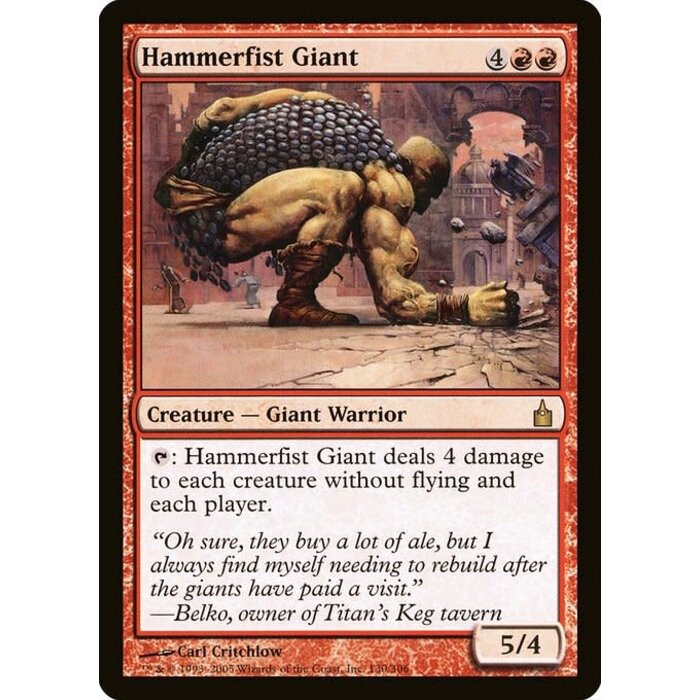 Magic: The Gathering Hammerfist Giant (130) Heavily Played