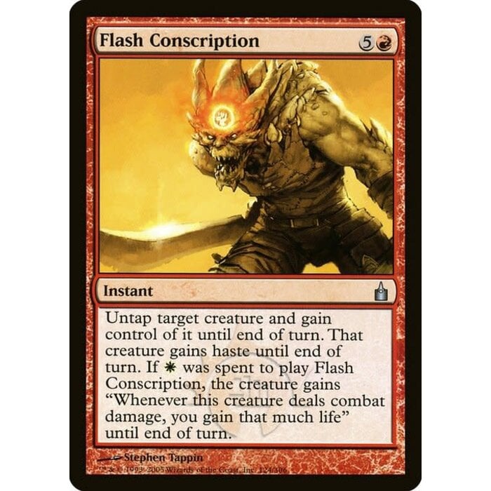 Magic: The Gathering Flash Conscription (124) Lightly Played