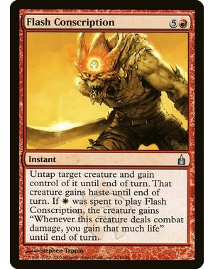 Magic: The Gathering Flash Conscription (124) Moderately Played