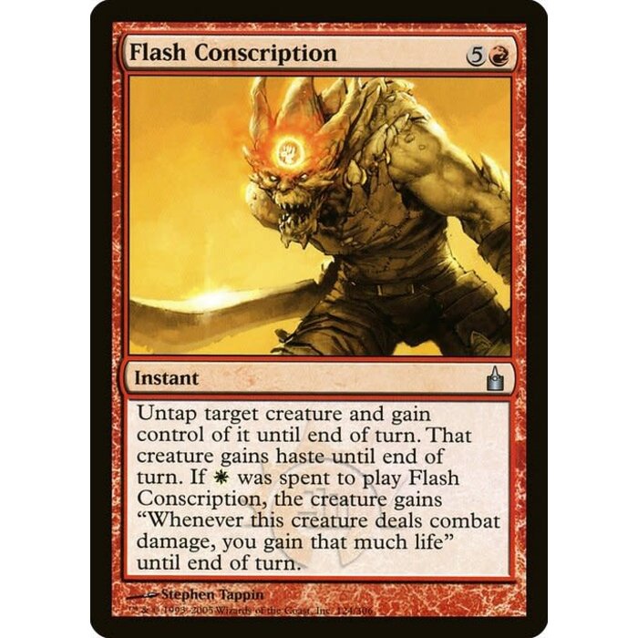 Magic: The Gathering Flash Conscription (124) Moderately Played