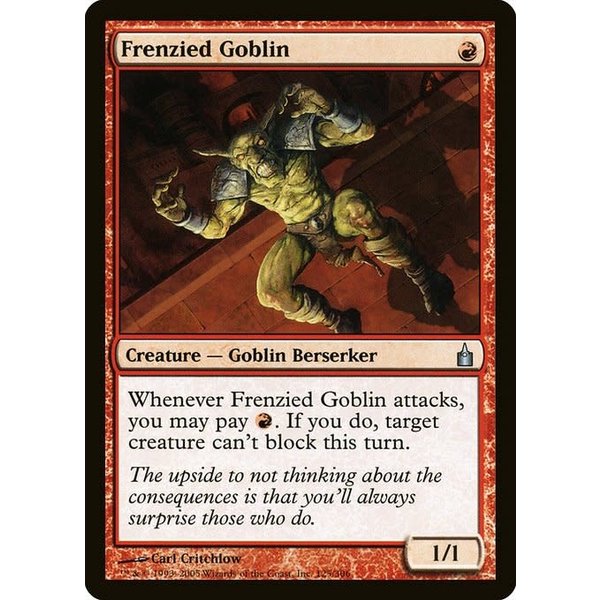Magic: The Gathering Frenzied Goblin (125) Lightly Played