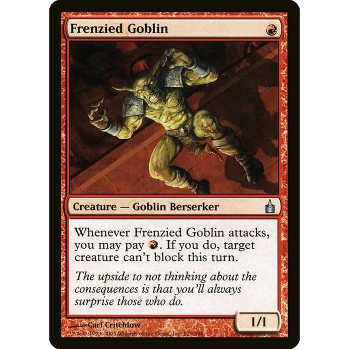 Magic: The Gathering Frenzied Goblin (125) Lightly Played