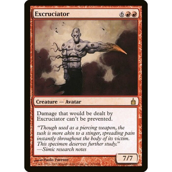 Magic: The Gathering Excruciator (121) Moderately Played