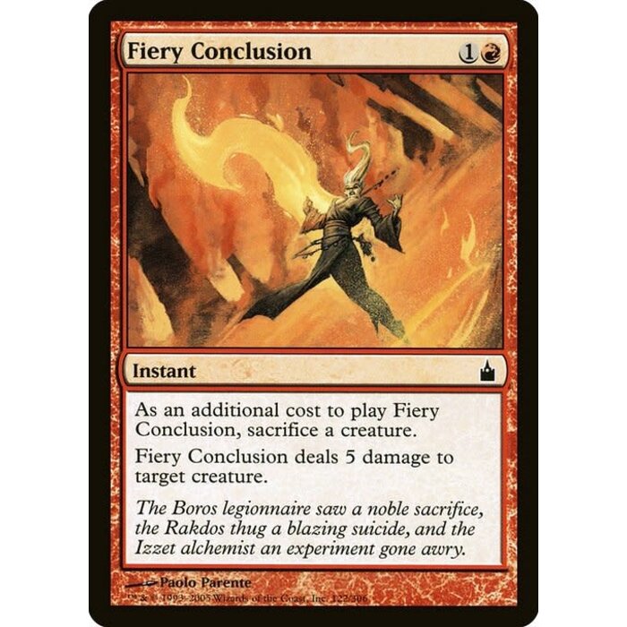 Magic: The Gathering Fiery Conclusion (122) Lightly Played