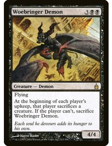 Magic: The Gathering Woebringer Demon (113) Moderately Played