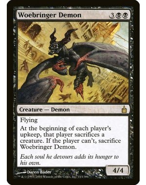 Magic: The Gathering Woebringer Demon (113) Moderately Played