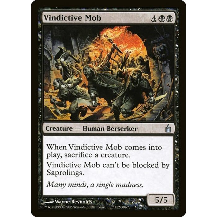 Magic: The Gathering Vindictive Mob (112) Lightly Played