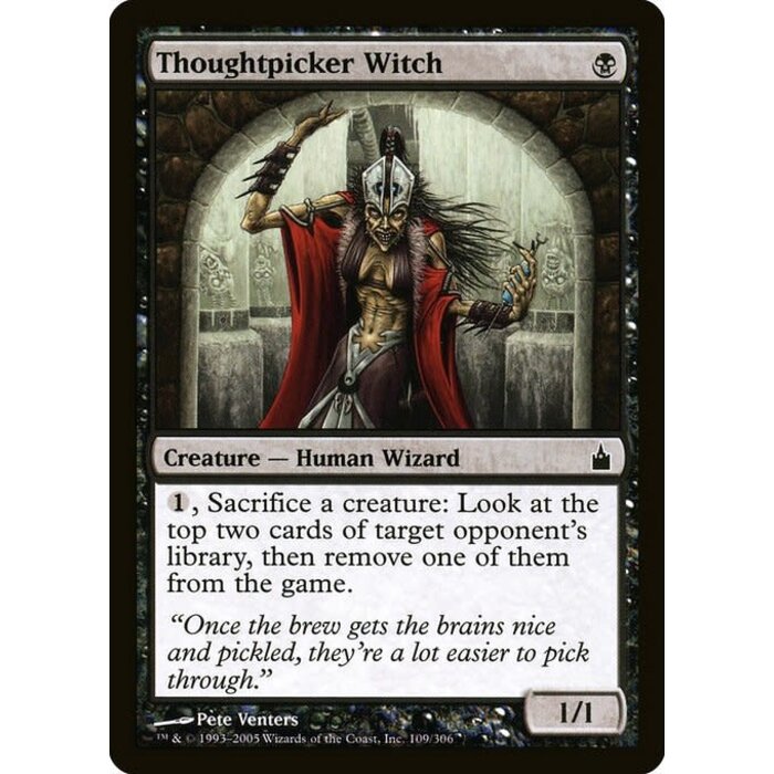 Magic: The Gathering Thoughtpicker Witch (109) Lightly Played