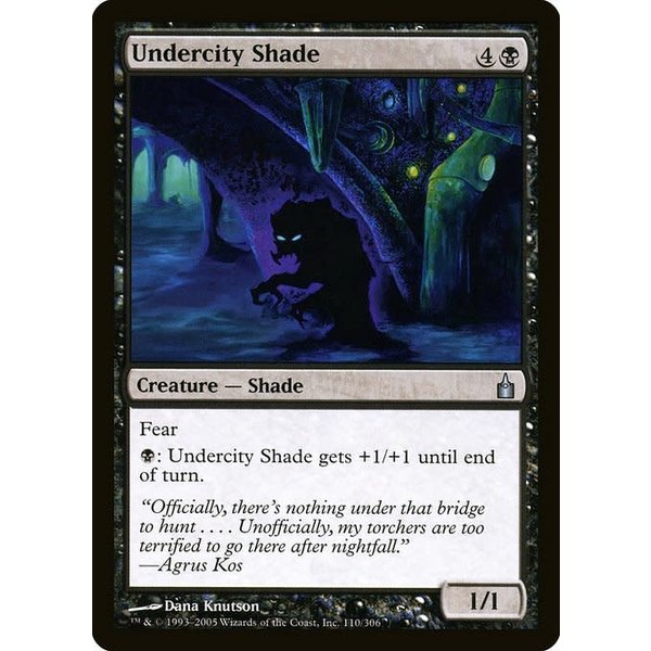 Magic: The Gathering Undercity Shade (110) Moderately Played