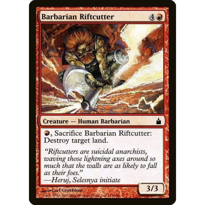 Magic: The Gathering Barbarian Riftcutter (114) Lightly Played