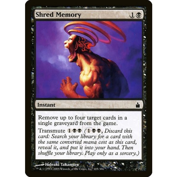 Magic: The Gathering Shred Memory (105) Lightly Played
