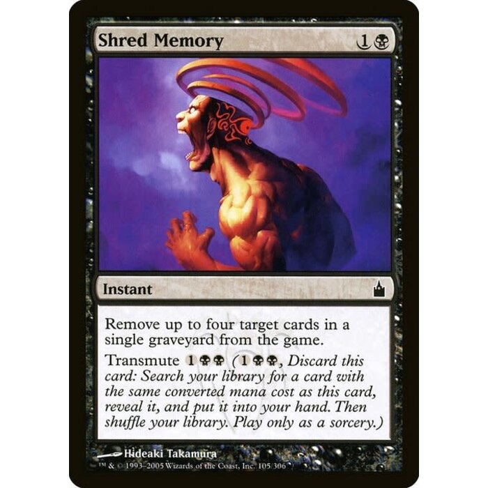 Magic: The Gathering Shred Memory (105) Lightly Played