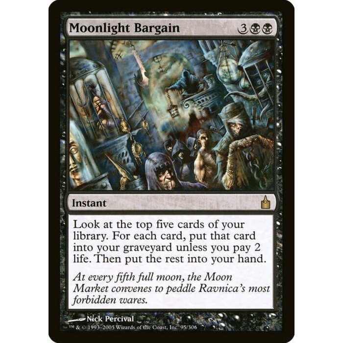 Magic: The Gathering Moonlight Bargain (095) Heavily Played