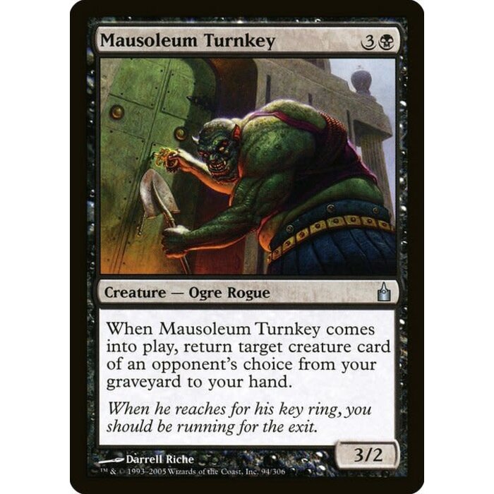 Magic: The Gathering Mausoleum Turnkey (094) Moderately Played