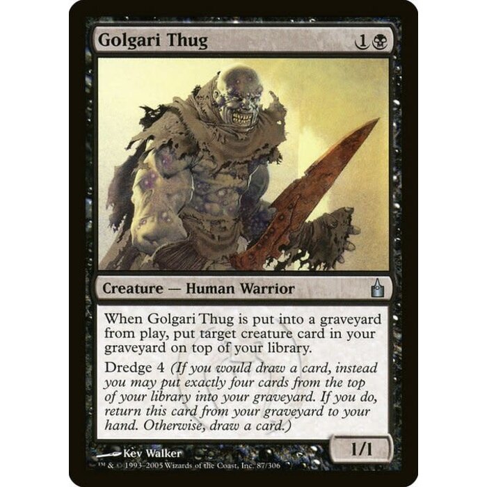 Magic: The Gathering Golgari Thug (087) Lightly Played