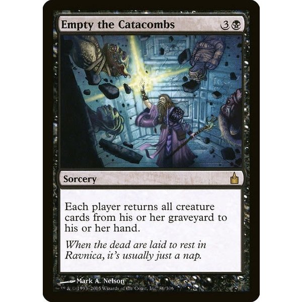 Magic: The Gathering Empty the Catacombs (086) Lightly Played