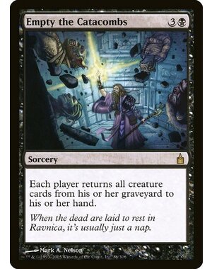 Magic: The Gathering Empty the Catacombs (086) Moderately Played