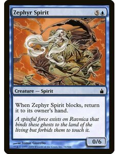 Magic: The Gathering Zephyr Spirit (076) Lightly Played