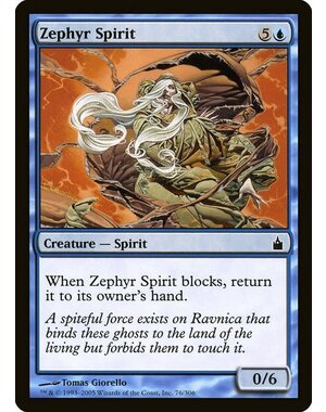 Magic: The Gathering Zephyr Spirit (076) Lightly Played