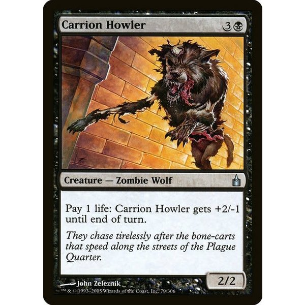 Magic: The Gathering Carrion Howler (079) Moderately Played