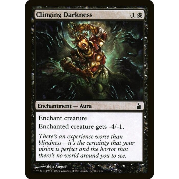Magic: The Gathering Clinging Darkness (080) Lightly Played