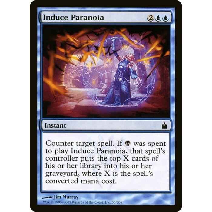 Magic: The Gathering Induce Paranoia (056) Heavily Played