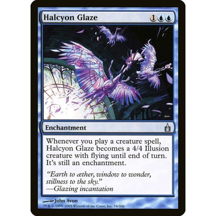 Magic: The Gathering Halcyon Glaze (054) Heavily Played