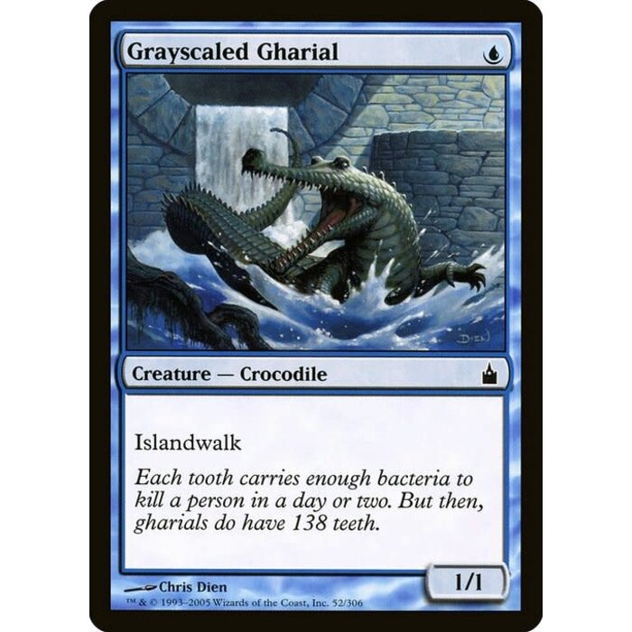 Magic: The Gathering Grayscaled Gharial (052) Lightly Played