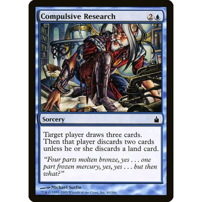Magic: The Gathering Compulsive Research (040) Lightly Played