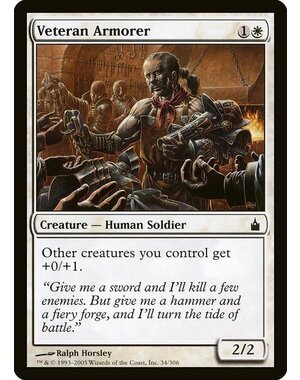 Magic: The Gathering Veteran Armorer (034) Heavily Played