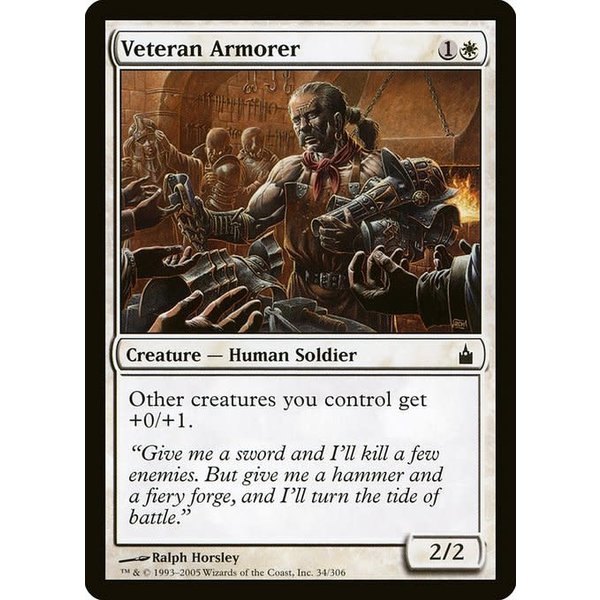 Magic: The Gathering Veteran Armorer (034) Lightly Played