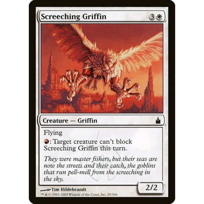Magic: The Gathering Screeching Griffin (029) Moderately Played