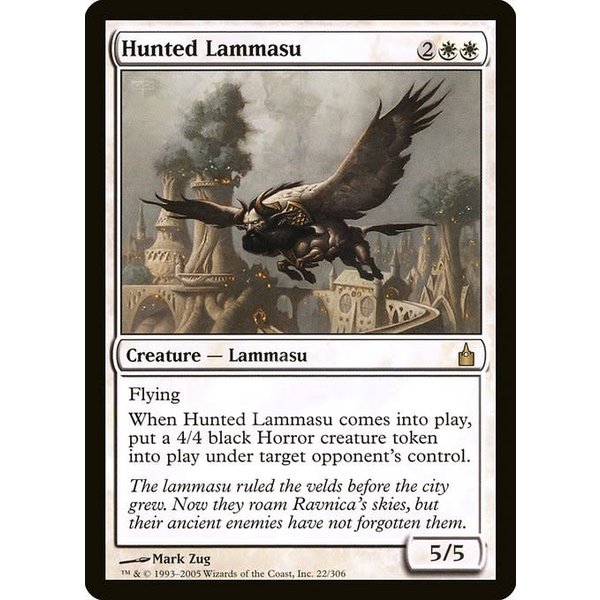 Magic: The Gathering Hunted Lammasu (022) Moderately Played