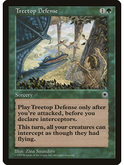 Magic: The Gathering Treetop Defense (190) Lightly Played
