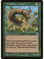 Magic: The Gathering Thundering Wurm (189) Lightly Played
