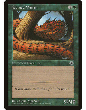 Magic: The Gathering Spined Wurm (185) Lightly Played