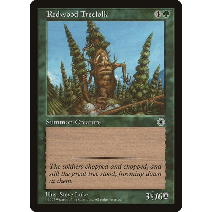 Magic: The Gathering Redwood Treefolk (183) Lightly Played