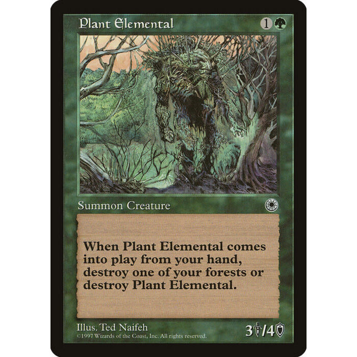 Magic: The Gathering Plant Elemental (181) Lightly Played
